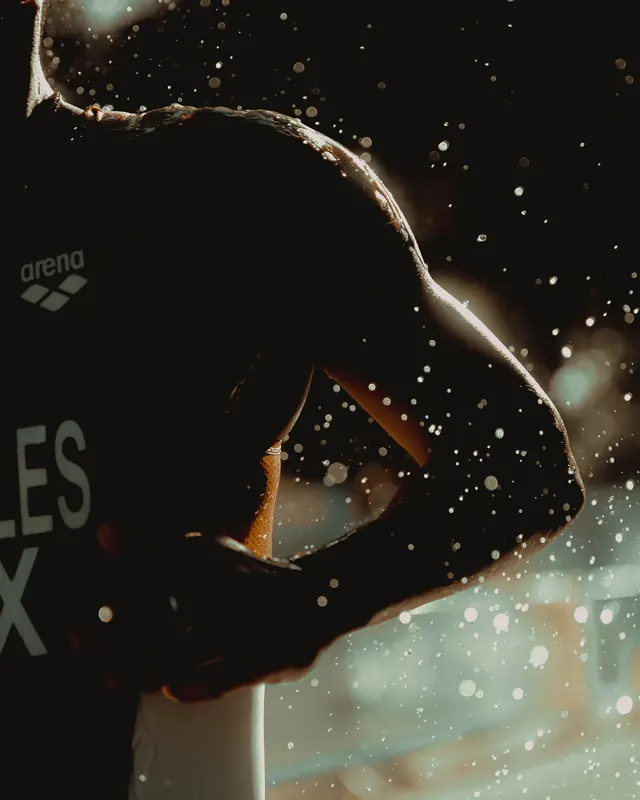 Athlete in Motion Silhouette