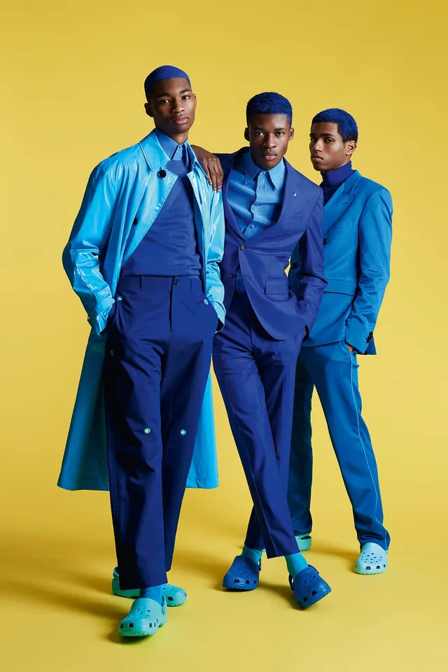 Group Portrait in Blue Suits
