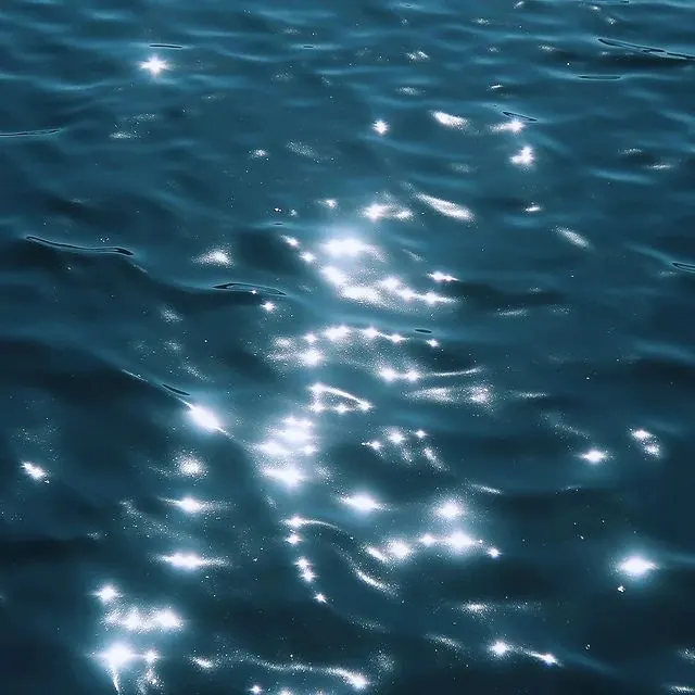 Sparkling Blue Water Surface