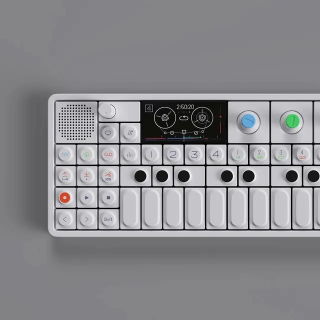 White Synthesizer Hardware