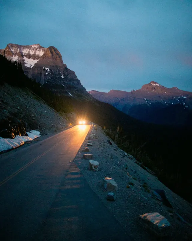 Mountain Road at Dusk