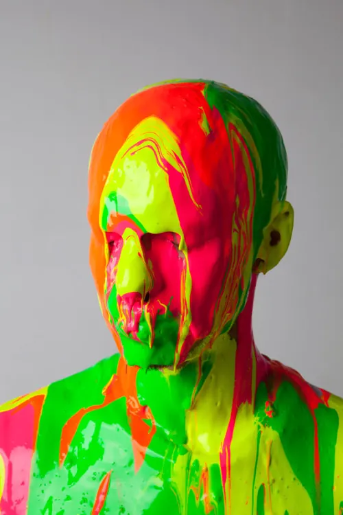 Abstract Painted Portrait