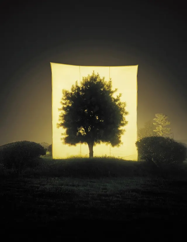 Glowing Tree Landscape