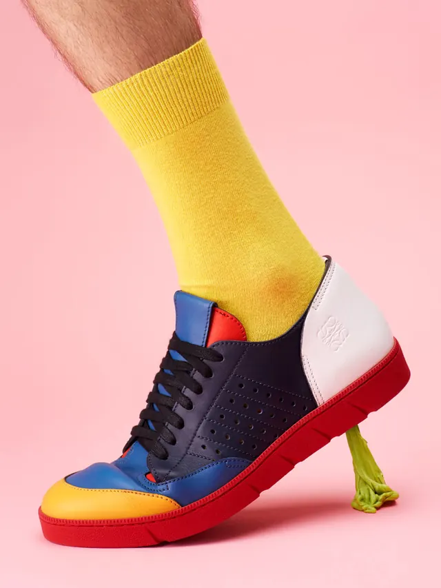 Colorful Sneaker and Sock Pairing