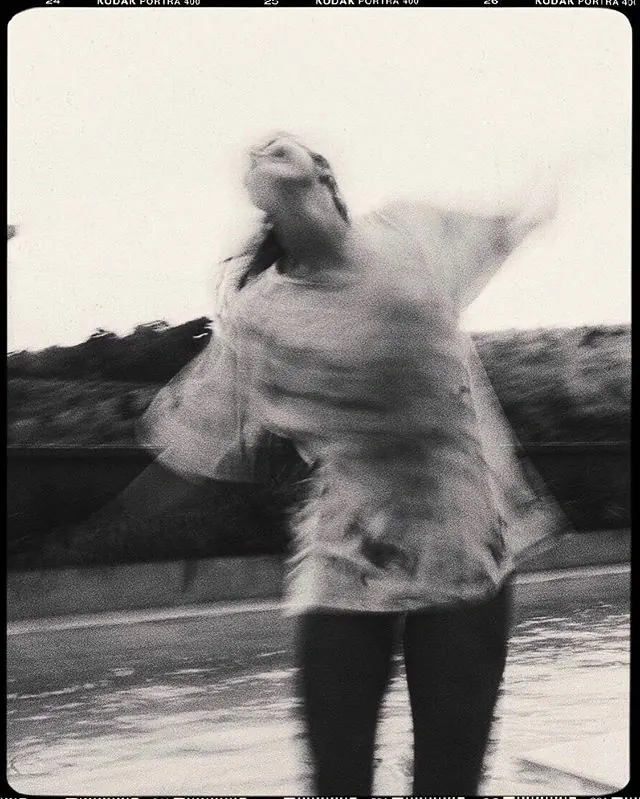 Motion Blur Portrait on Film, minimal, photographic, muted