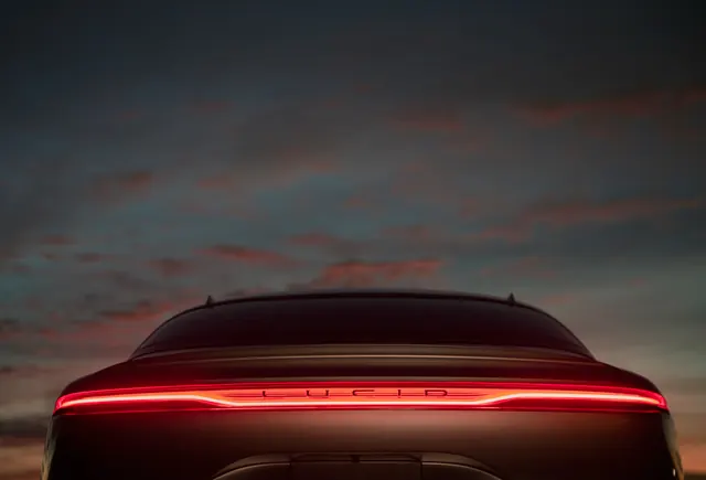 Automotive Rear View at Dusk