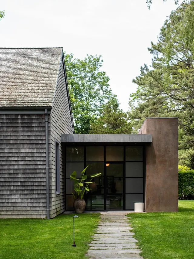 Modern Wood Architecture with Glass Facade