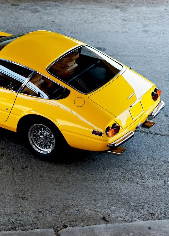 Yellow Vintage Sports Car