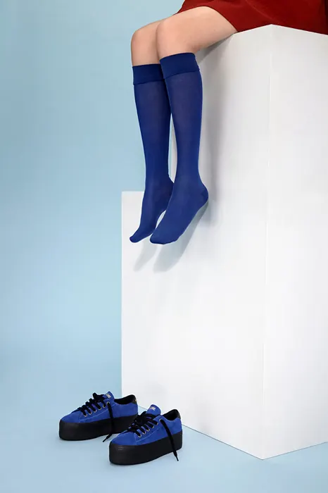 Blue Tights Product Display