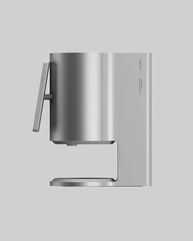 Silver Coffee Machine Product Shot