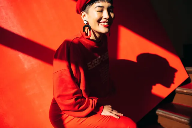 Red Shadow Portrait