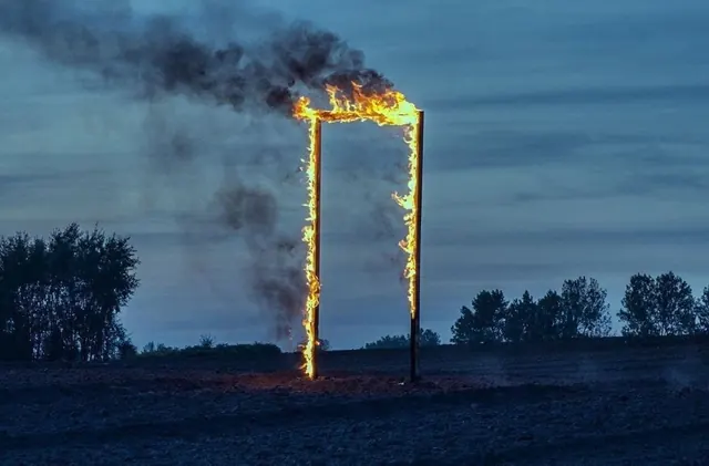 Burning Gateway Structure