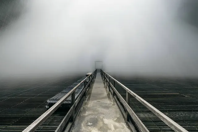 Foggy Bridge Perspective
