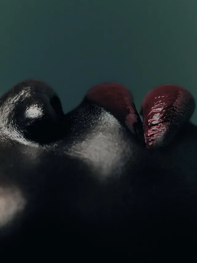 Close-up Portrait of a Black Animal