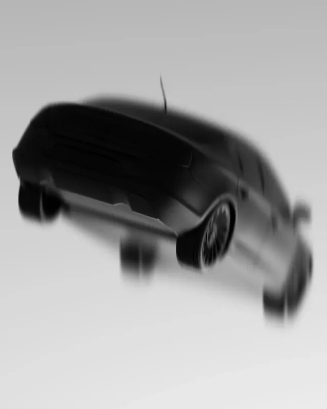 Motion-Blurred Vehicle Silhouette