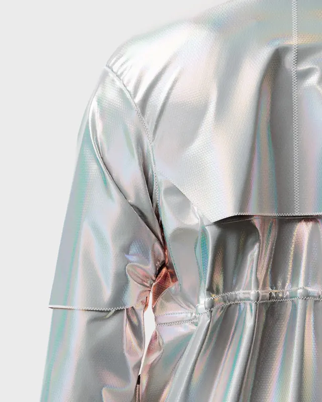 Metallic Silver Fabric Texture
