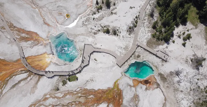 Aerial View of Thermal Pools