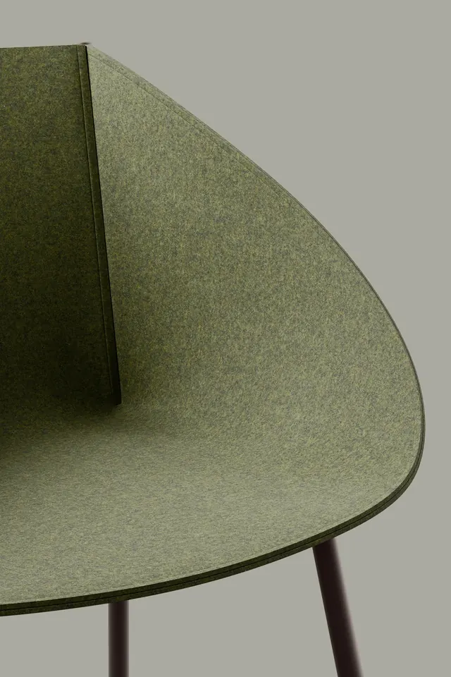 Textured Green Lounge Chair