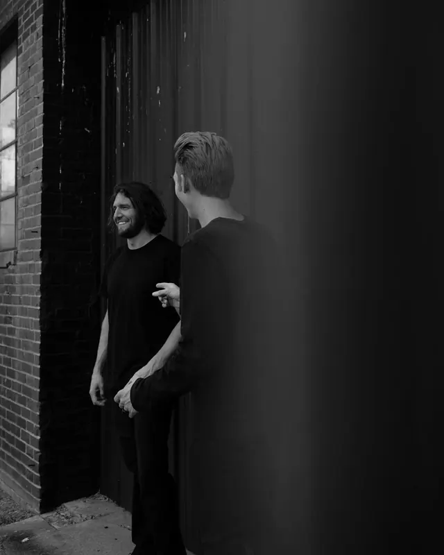 Monochrome Portrait of Two People