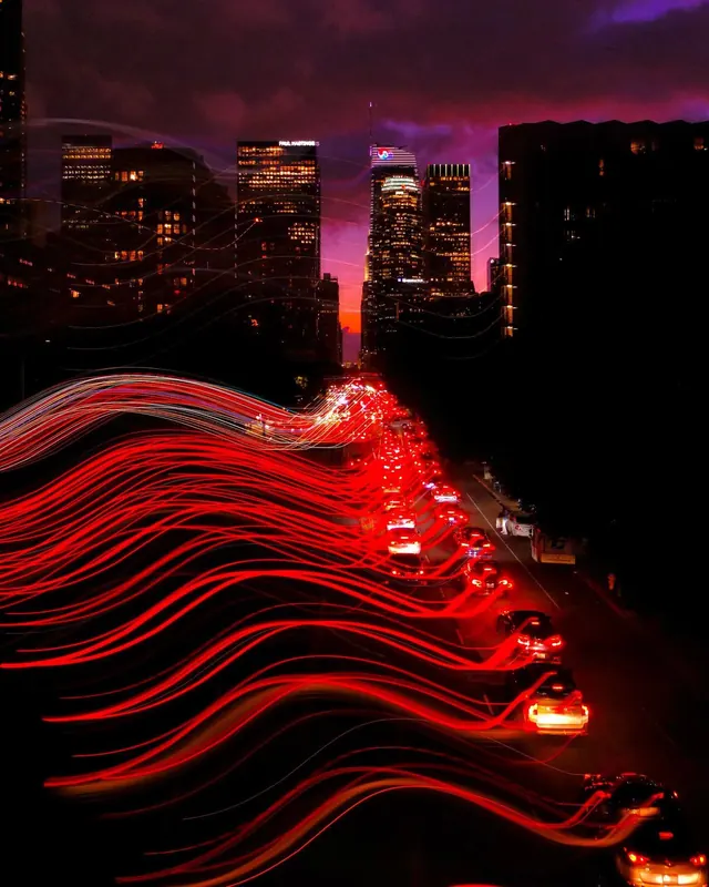 Long Exposure City Traffic