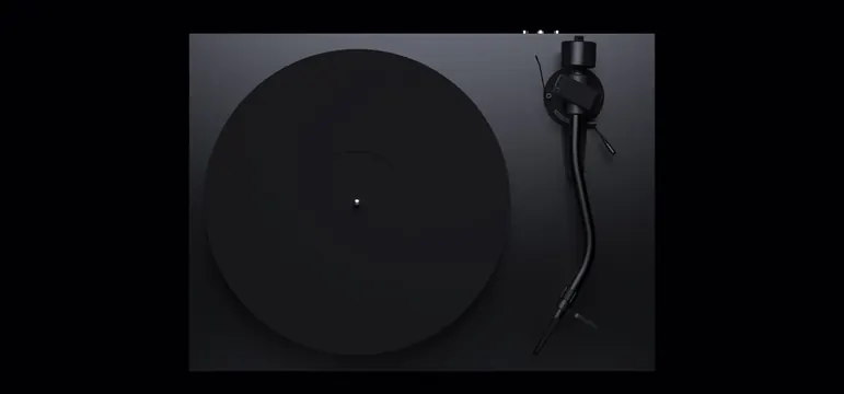 Vinyl Record and Turntable Component