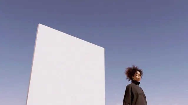 Minimalist Portrait with Geometric Shape