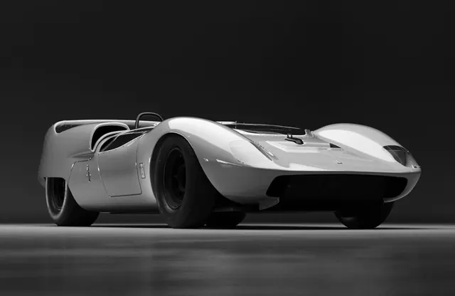 Silver Concept Car Studio Shot