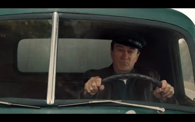 Driver in Vintage Vehicle