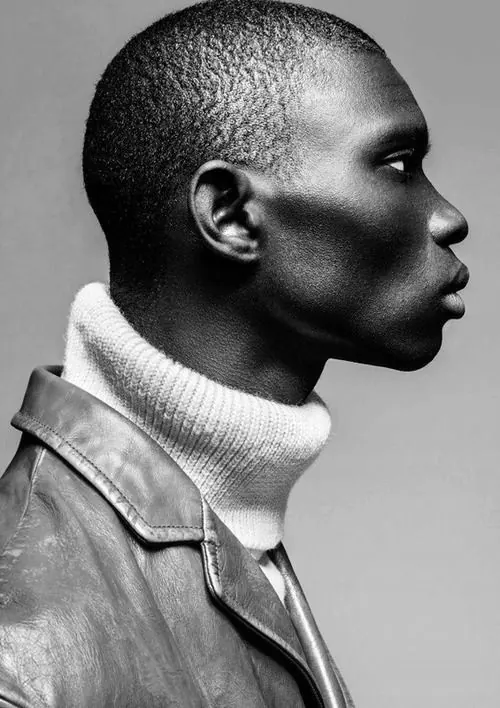 Black and White Portrait of a Man