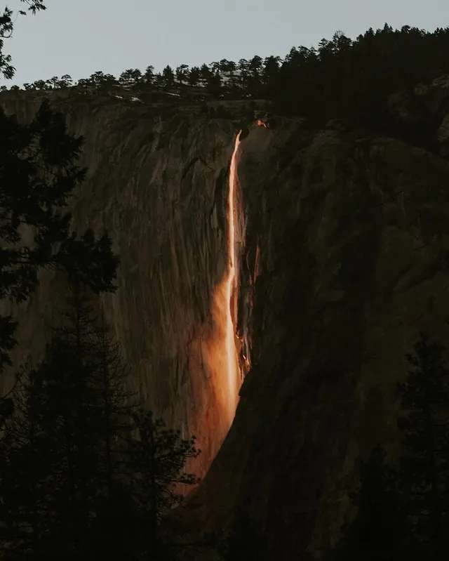 Waterfall at Night