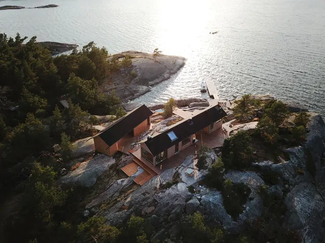 Coastal Architecture Aerial View