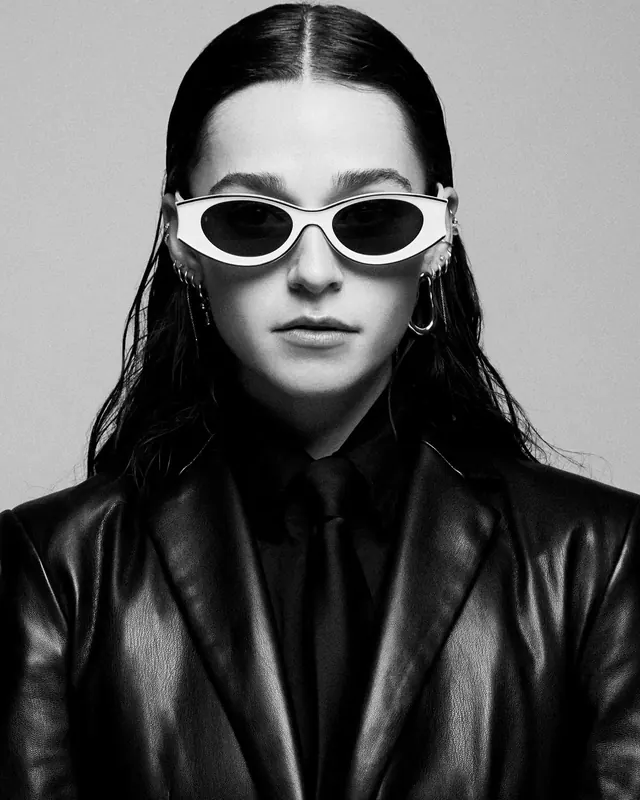 Monochrome Portrait with Sunglasses