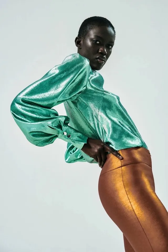 Silk Texture Fashion Portrait