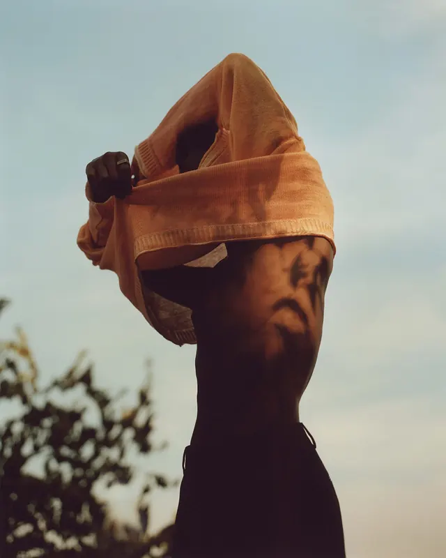 Portrait with Fabric Wrap