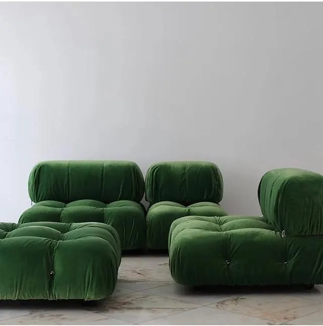 Velvet Green Modular Seating