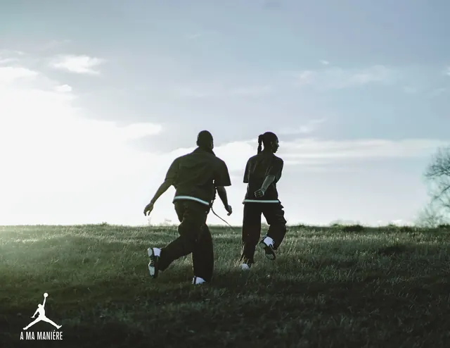 Outdoor Running Action Shot