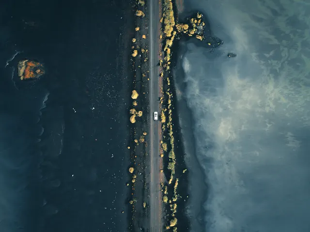 Aerial Coastal Landscape