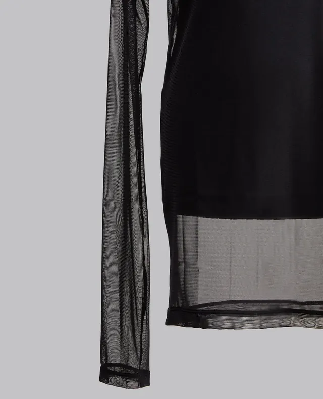 Sheer Black Fabric Detail