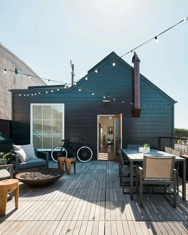 Modern Industrial Outdoor Workspace