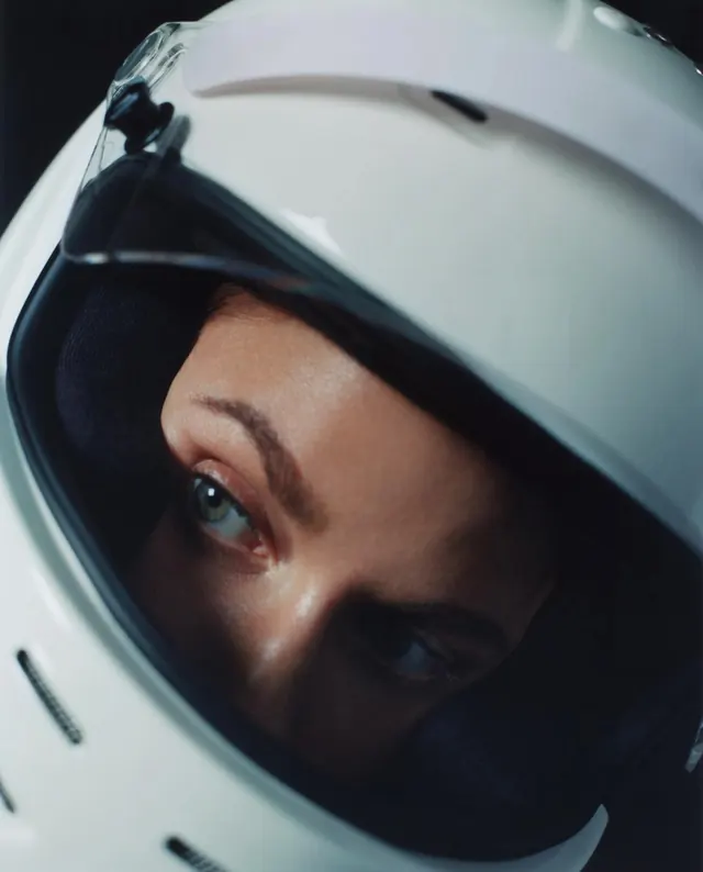 Astronaut Helmet Portrait