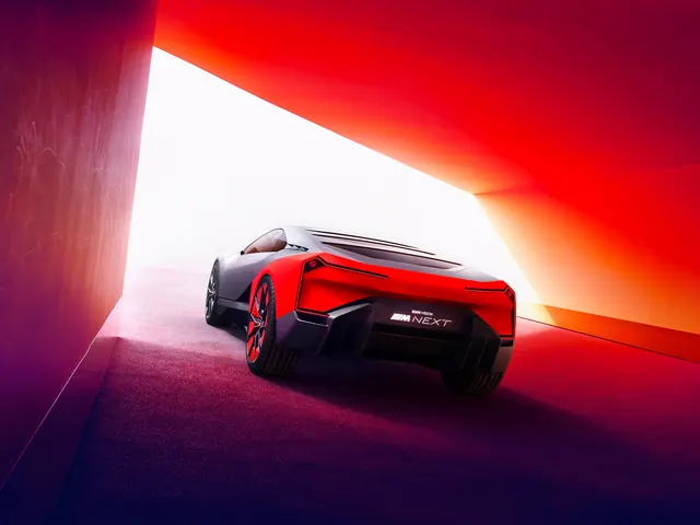 Red Sports Car in Architectural Tunnel
