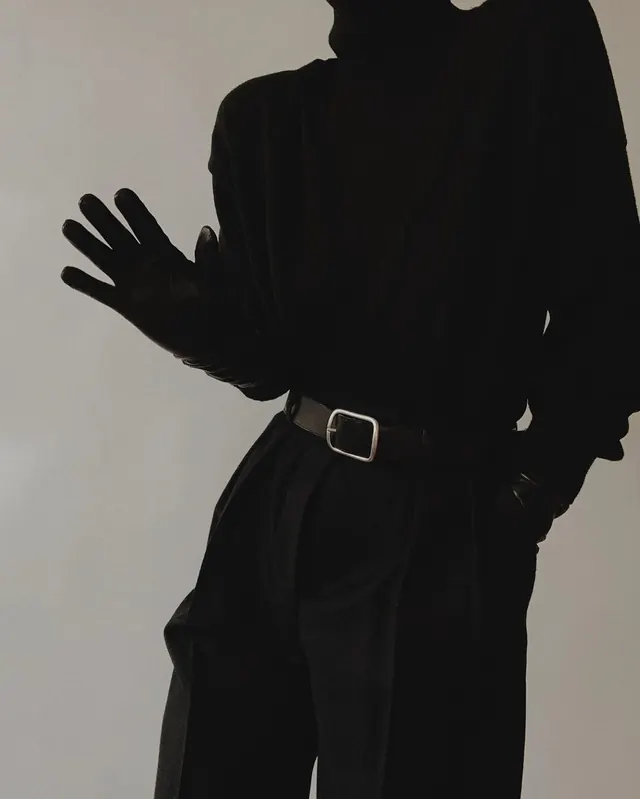Minimalist Black Fashion Portrait