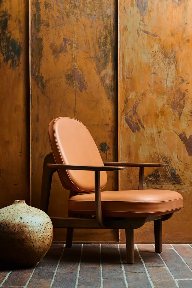 Interior Design Mockup with Textured Wall