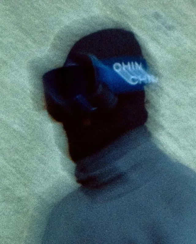 Blue and Black Headwear Mockup