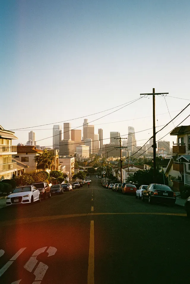 Urban Streetscape at Dusk