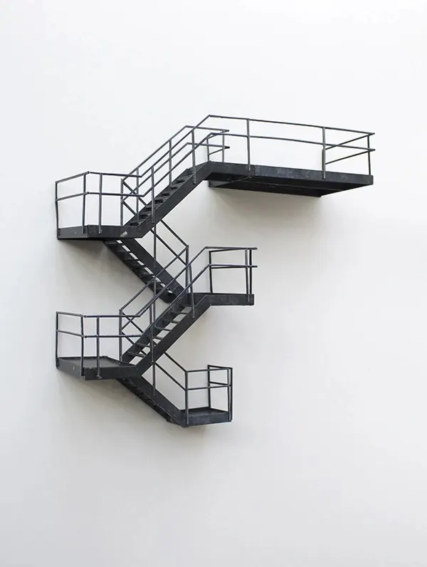 Industrial Metal Staircase