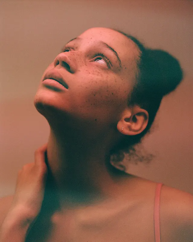 Portrait of a Woman in Warm Tones