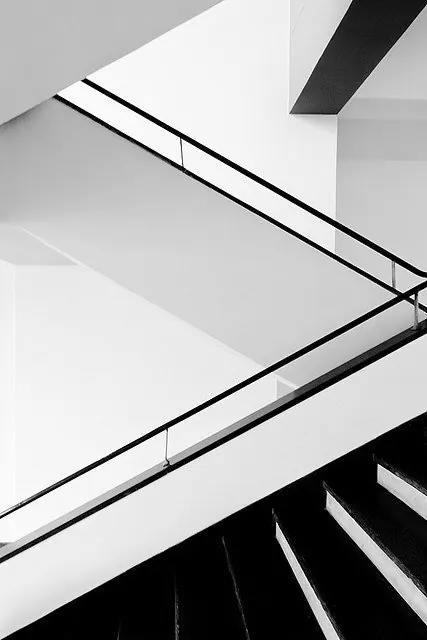 Architectural Interior Perspective, minimal, monochrome, monochrome