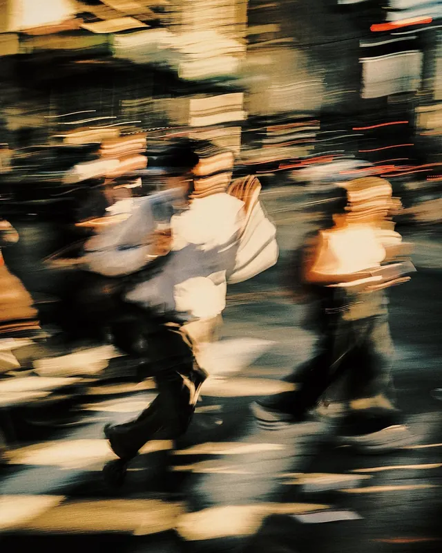 Motion Blurred Street Scene