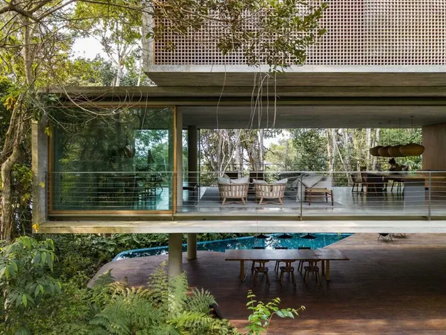Modernist Pavilion Interior